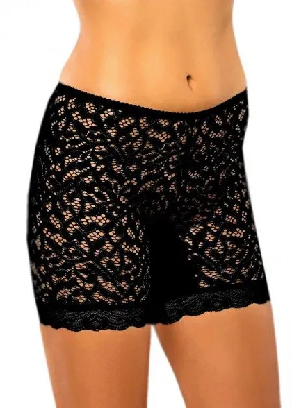 фото, Панталони мереживні з високою лінією талії Афіна 028 чорні розмір 4XL