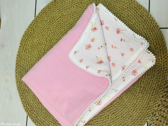 Плед муслиновий 100% бавовна дитячий 70*100 см (різні кольори) Недорого