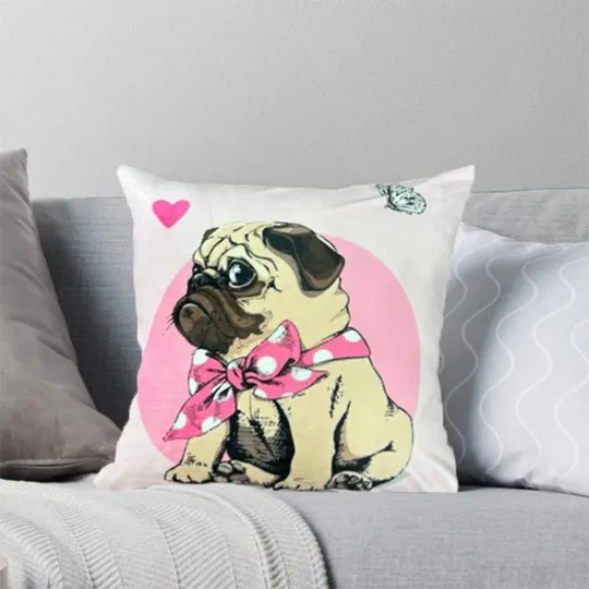 Купити Подушка 3D Мопсовое счастье 2543_D 11993 35х35 см