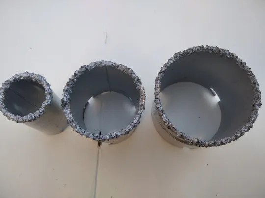 Купити Коронка с вольфрамовым напылением 33, 53, 67, мм. Набор коронок с вольфрамовым напылением.