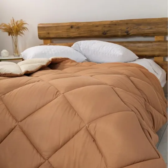 Купити Одеяло полуторное ТЕП Alaska 1-00150-28631 150х205 см бежевое комбинировоное