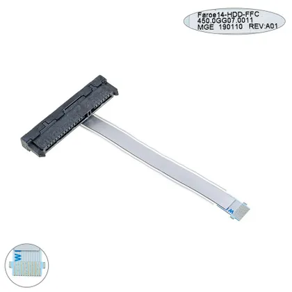 фото, Шлейф HDD для ноутбука НР (14-dh, 14m-dh, tpn-c131) 450.0GG07.0011