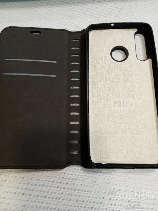 Книжка чехол экокожа для Huawei P30 lite черный Продаж