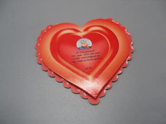 Открытка валентинка С нежностью! серце цветы тюльпаны С днем Святого Валентина изд. Фрегат №18180л Інтернет-аукціон