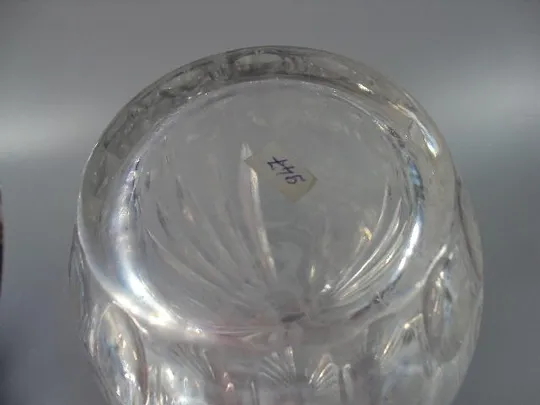 Графин хрусталь узор виноград высота 37 см старый (№947) Інтернет-аукціон