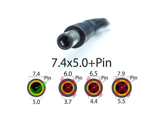 Купити Блок питания для HP EliteBook 2530p, 2730p, 6930p, 8530p, 8530w, 8730w (19V 4.74A 90W (7.4*5.0 + PI