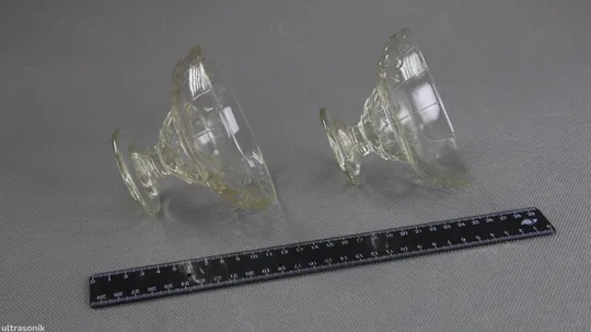 Вази креманки для десертів міні 2 шт прозоре радянське скло Вживане З аукціону