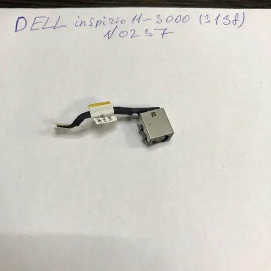 N0237 Dell inspirion 11-3000 (3138) Розйом живлення +шлейф Ціна