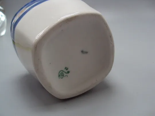 Чайница фарфор Полонне зхк баночка емкость для чая узор цветы высота 10,7 см №16030 Торговий майданчик