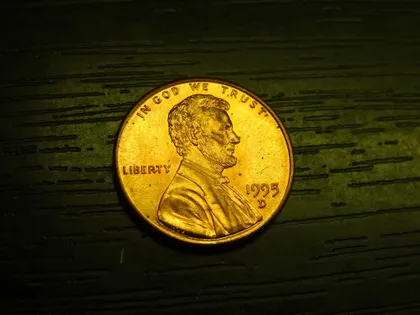 фото, 1 цент 1995 D США