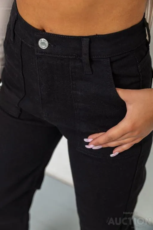 Джинсы женские, цвет черный, 244R413-2501 Де купити