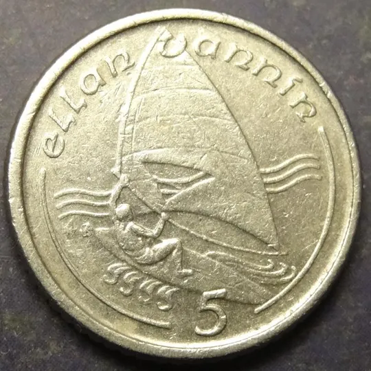 5 пенсів 1991 AB Мен Ціна
