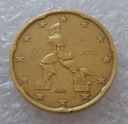(3019) 20 євроцентів 2002 Італія (20 евроцентов 2002 Италия) Ціна