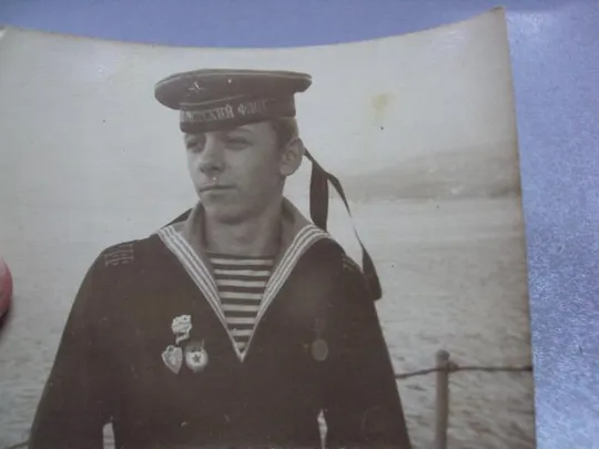 фотография моряк вмф ссср знак дальний поход океан, медаль 100 лет ленин 1970 №5300 З аукціону