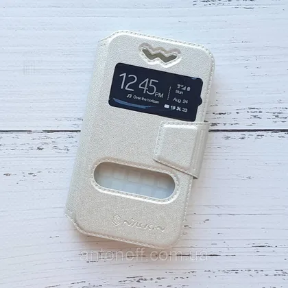 фото, Книжка універсальна Nillkin Slider / слайдер 3.6"-3.9" (12.7×7см) для телефона Silver