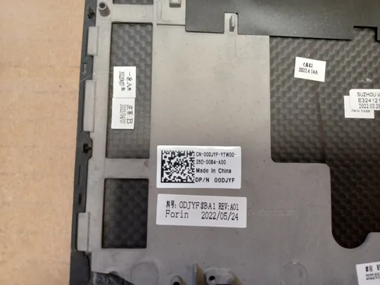 номер1056-9 Кришка панель палмрест 00DJYF клавіатура робоча для DELL XPS 9720 Precision 5770 топкейс Верхня панель палмрест cover-C оригінал На торгах