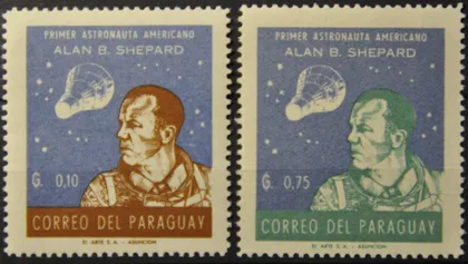 фото, Парагвай Космос Алан Шепард 1961