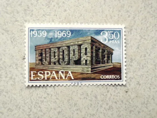 Поштова марка Іспанія " Європа СЕРТ " 1969 рік ** Ціна