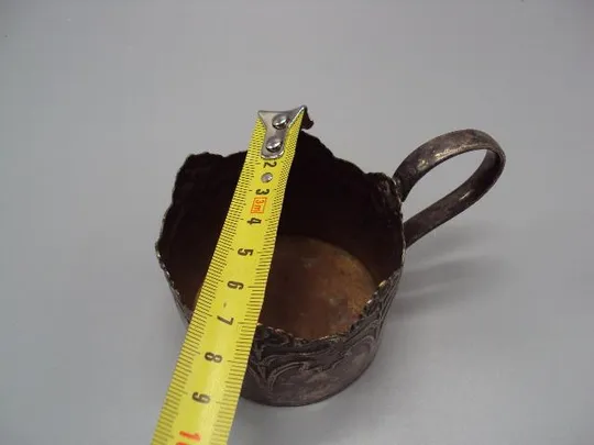 Подстаканник Варшава цветочки цветы fabr. woloka pod warszawa 1891 год высота 5,7 см (№ 740) Продаж