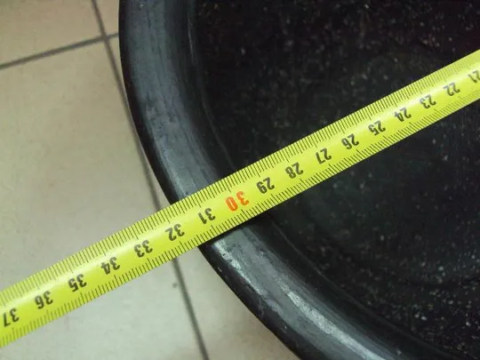 Глечик горшок черный высота 17 см, диаметр 31,5 см глина сохран №11660 Інтернет-аукціон