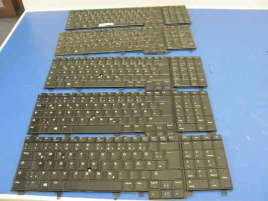 №329-12 клавіатура робоча з підсвіткою 000XK1 для DELL LATITUDE E6540 оригінал Ціна