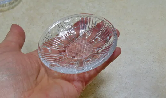 Розетки блюдця старе радянськіе скло набор 5+1 Вживане Характеристики