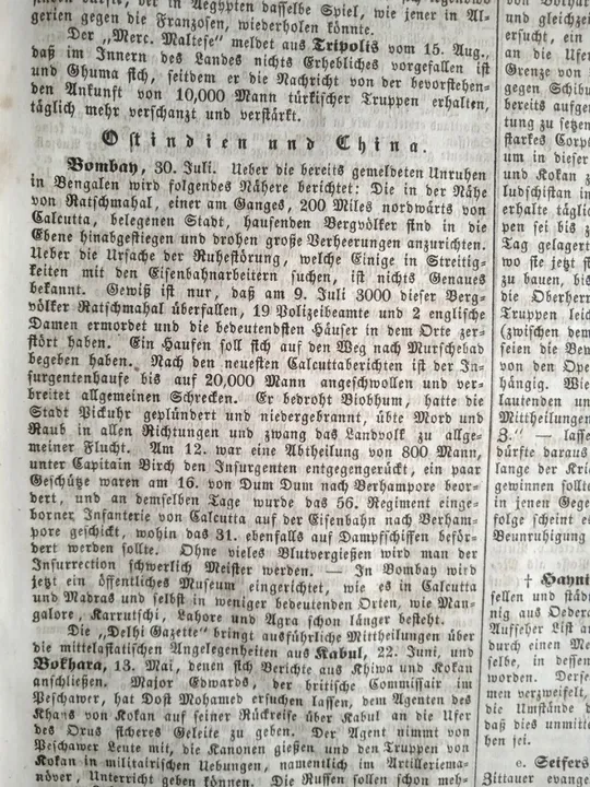 Газета Leipziger Zeitung №209 1855 р. Кримська війна, Німеччина Недорого