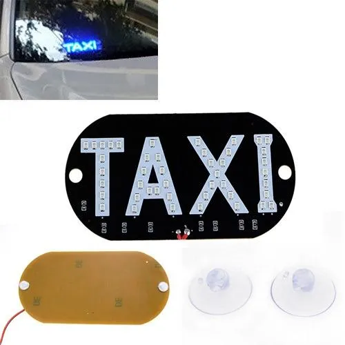 Автомобильное LED табло табличка Такси TAXI 12В, синее Ціна