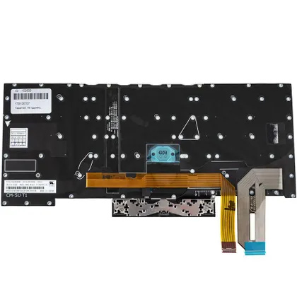фото, Клавіатура для ноутбука LENOVO (ThinkPad P1 Gen 3) rus, black, без кадру, підсвічування клавіш