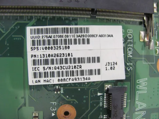 501-9 материнська плата 6050A2623101 для Toshiba Satellite C55-A-1RH оригінал З аукціону