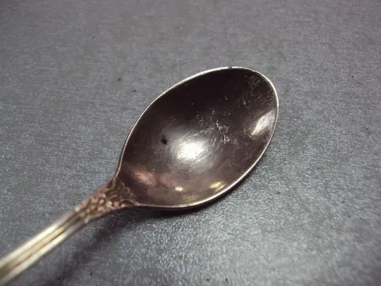 Ложка чайная кофейная ложечка роза цветы мнц ссср длина 11 см №11305 Характеристики