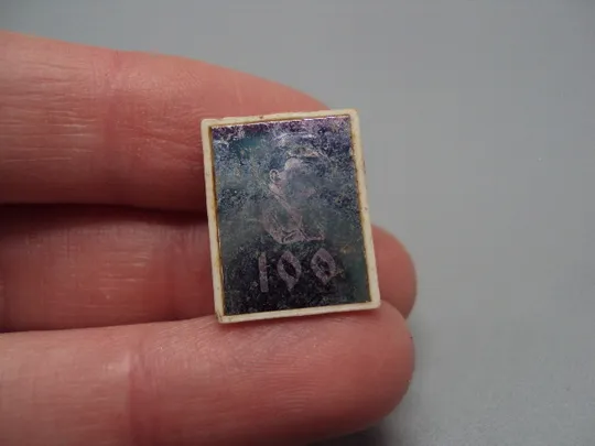 Купити Знак Ленин в кепке 100 лет со дня рождения юбилей ссср профиль портрет ситалл стекло №17612