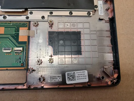 номер1065-2 корпус кришка палмрест корпус топкейс верхня панель палмрест cover-C тачпад A16726 AP1SD000A00 для  Dell Latitude E5480 оригінал З аукціону