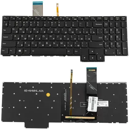 фото, Клавіатура для ноутбука LENOVO (Legion: 5-15 series), rus, black, без фрейма, підсвічування клавіш