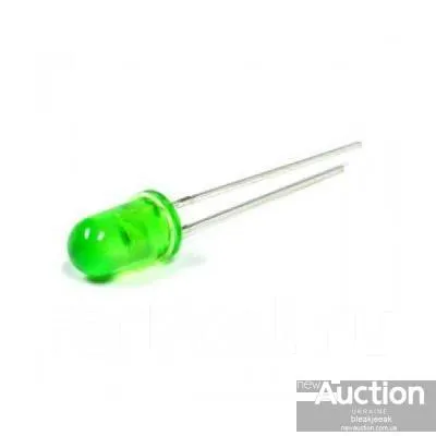 Купити Светодиод зеленый 5 мм.! Лот 2 шт.