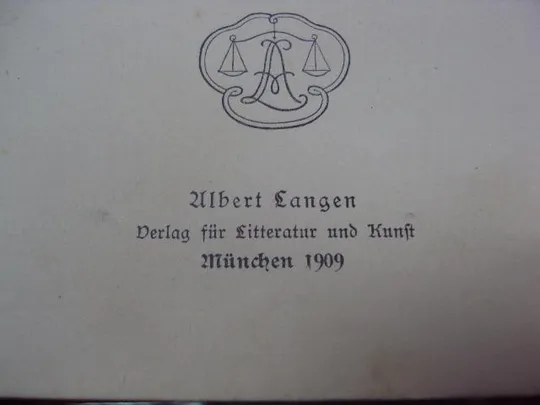 книга cherefe kruger мюнхен 1909 год №99 Недорого