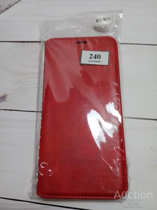 Чохол-книжка Leather Folio (high copy) для Samsung M20  червоний Ціна