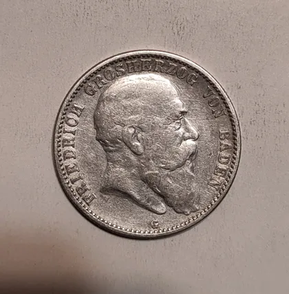 фото, 2 Марки Германия империя. Баден 1903 год G. Серебро