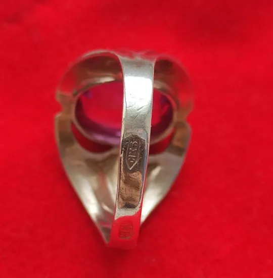 Серебряное кольцо СССР винтаж 18-18.5 размер ,клеймо звезда, 1970-e km279 Продаж