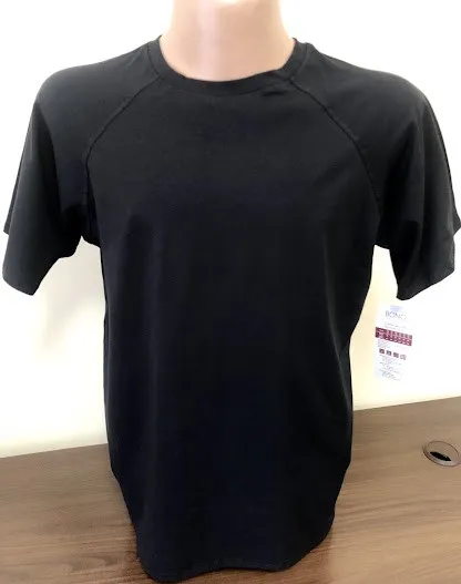 Купити Футболка чоловіча однотонна з бавовни Bono oversize 950101 чорна (розміри: S-XL)