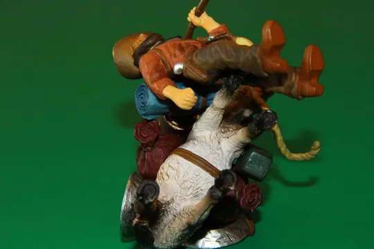 ковбой траппер золотошукач з віслюком SCHLEICH 90-100мм ФРН ФРГ Де купити