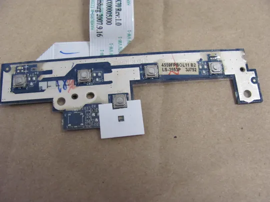 номер 331-25 плата кнопки вкл  NBX00005J00 LS-3553P  для Acer Aspire 7520 7720 7520G 7720G плата кнопка вкл Плата кнопки включеня Кнопкова плата Кнопковий модуль Плата управління кнопками, Плата кнопки живлення Laptop Power button board З аукціону
