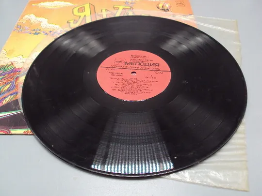 Пластинка мелодия 1980 Я + Ты Песни на стихи Михаила Пляцковского ВИА диаметр 30 см №15385МЯ Торговий майданчик