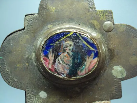 Купити Крест распятие эмаль металл высота 40,5 см, ширина 27 см толщина 2-2,8 см №13894