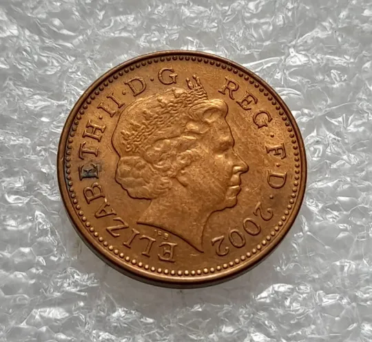 (4460) 1 пенні 2002 Великобританія (1 пенни 2002 Великобритания) Ціна