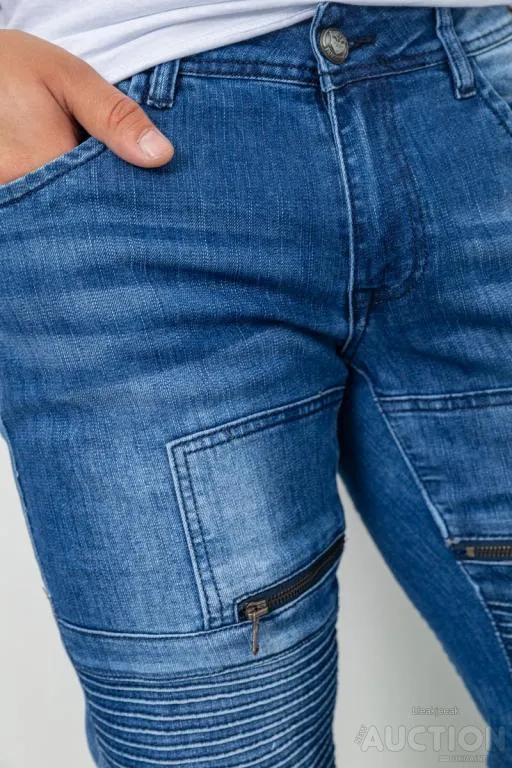 Джинсы мужские, цвет синий, 129R8330 Де купити