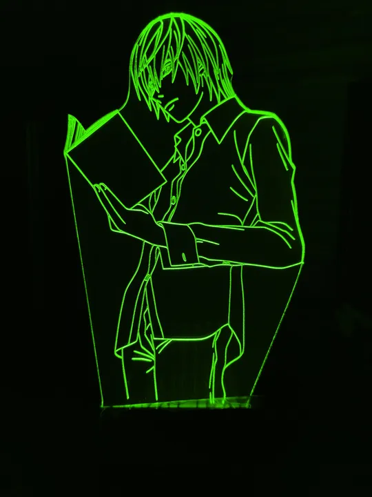 Акриловий світильник-нічник Зошит Смерті Лайт 2 зелений tty-n000843 Ціна