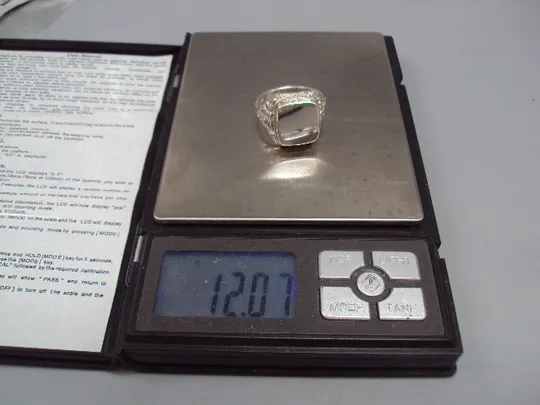 Мужское кольцо ажурный перстень печатка серебро 925 проба Украина вес 12,07 г размер 24 №15947 Торговий майданчик