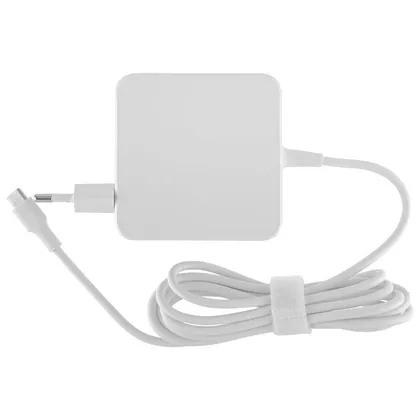 фото, Блок живлення для ноутбука TYPE-C 65W, квадратный, white
