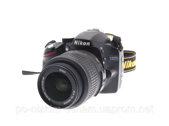 Дзеркальний Фотоапарат Nikon D3200 Kit - 24,2 Мп - Full HD - CMOS - GPS - Ідеал ! З аукціону